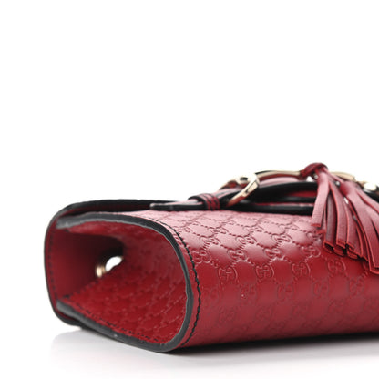 Gucci Soft Microguccissima Mini Emily Chain Shoulder Bag Rosso 8 of 9