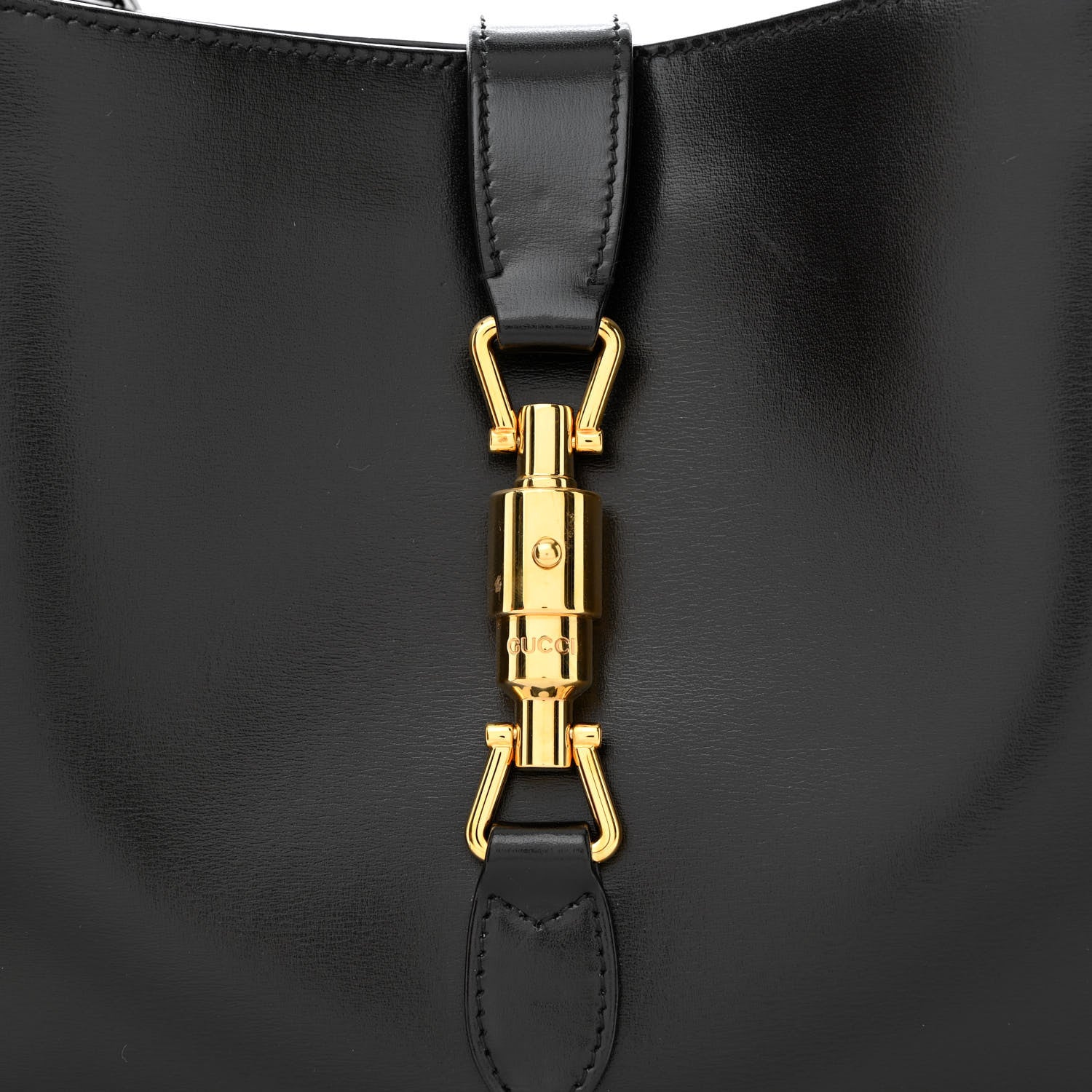 Gucci Boarded Dyana Lux Calfskin Medium Jackie 1961 Hobo Black 8 of 14
