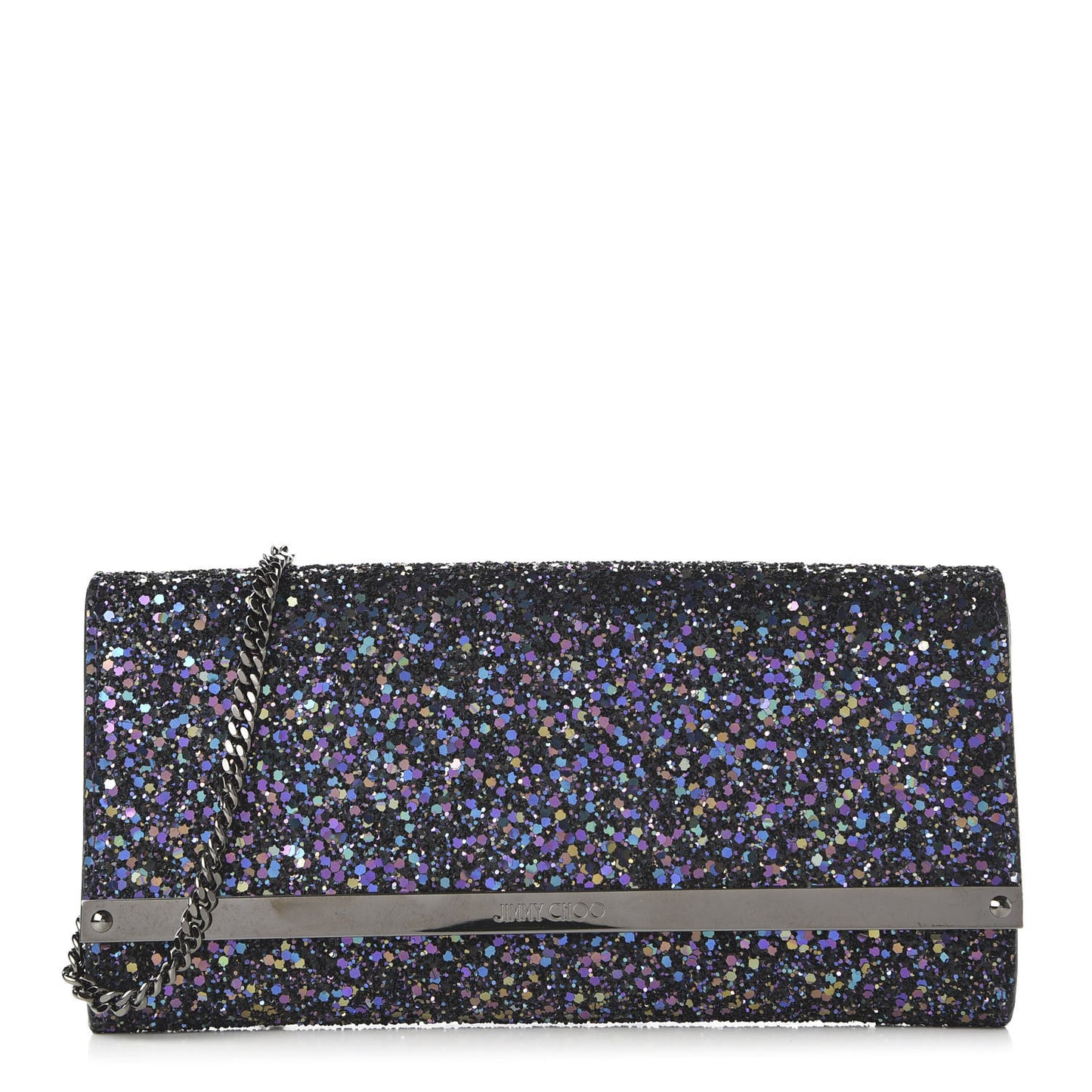 Glitter Milla Wallet on Chain Petrol