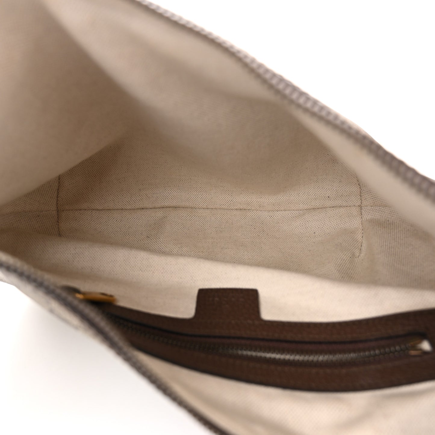 GG Supreme Monogram Web Small Ophidia Half Moon Hobo Brown