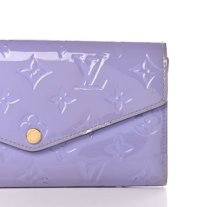 Louis Vuitton Vernis Sarah Wallet NM Lilac 13 of 14