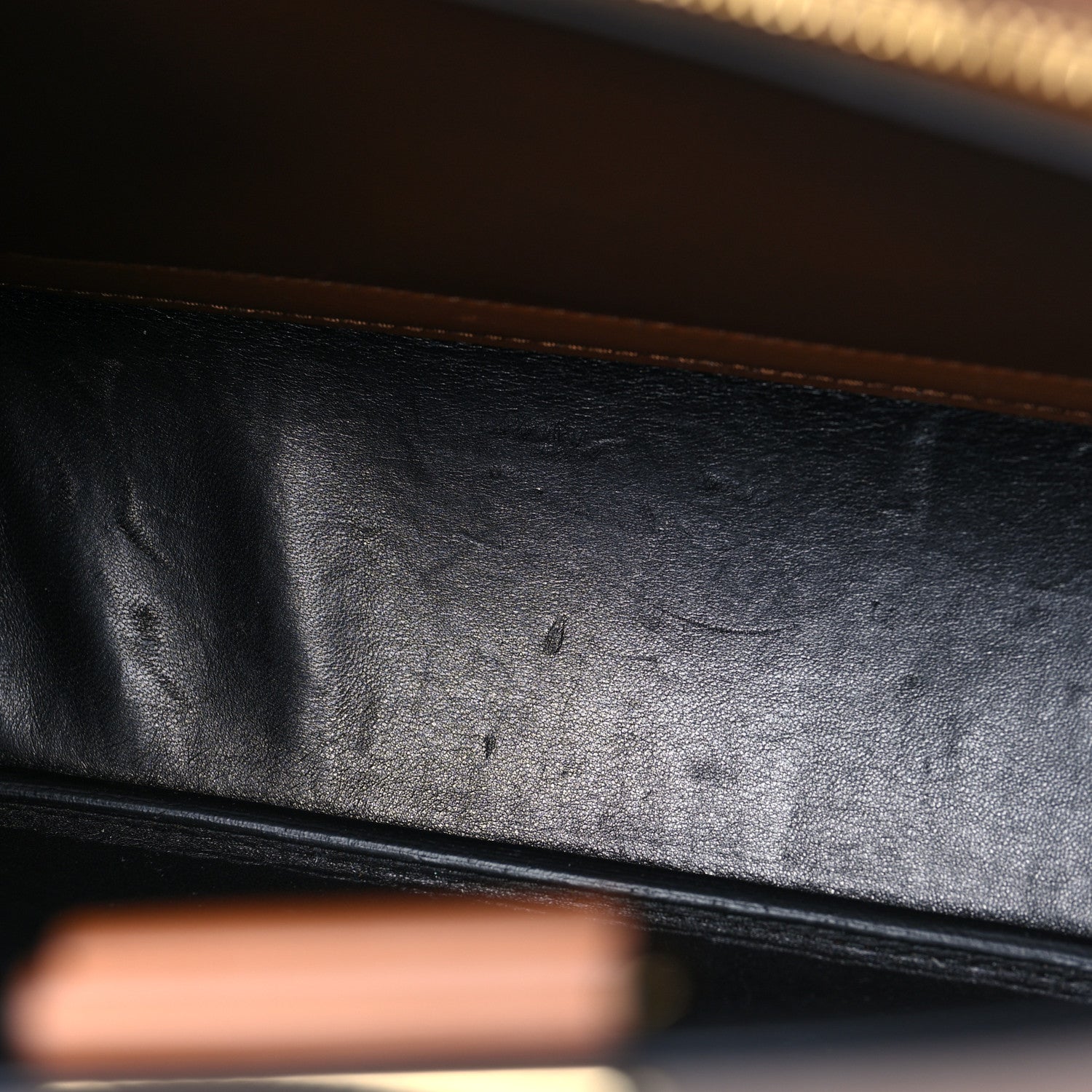 Prada Saffiano Cuir Calfskin Matinee Tote Cognac Black 12 of 14