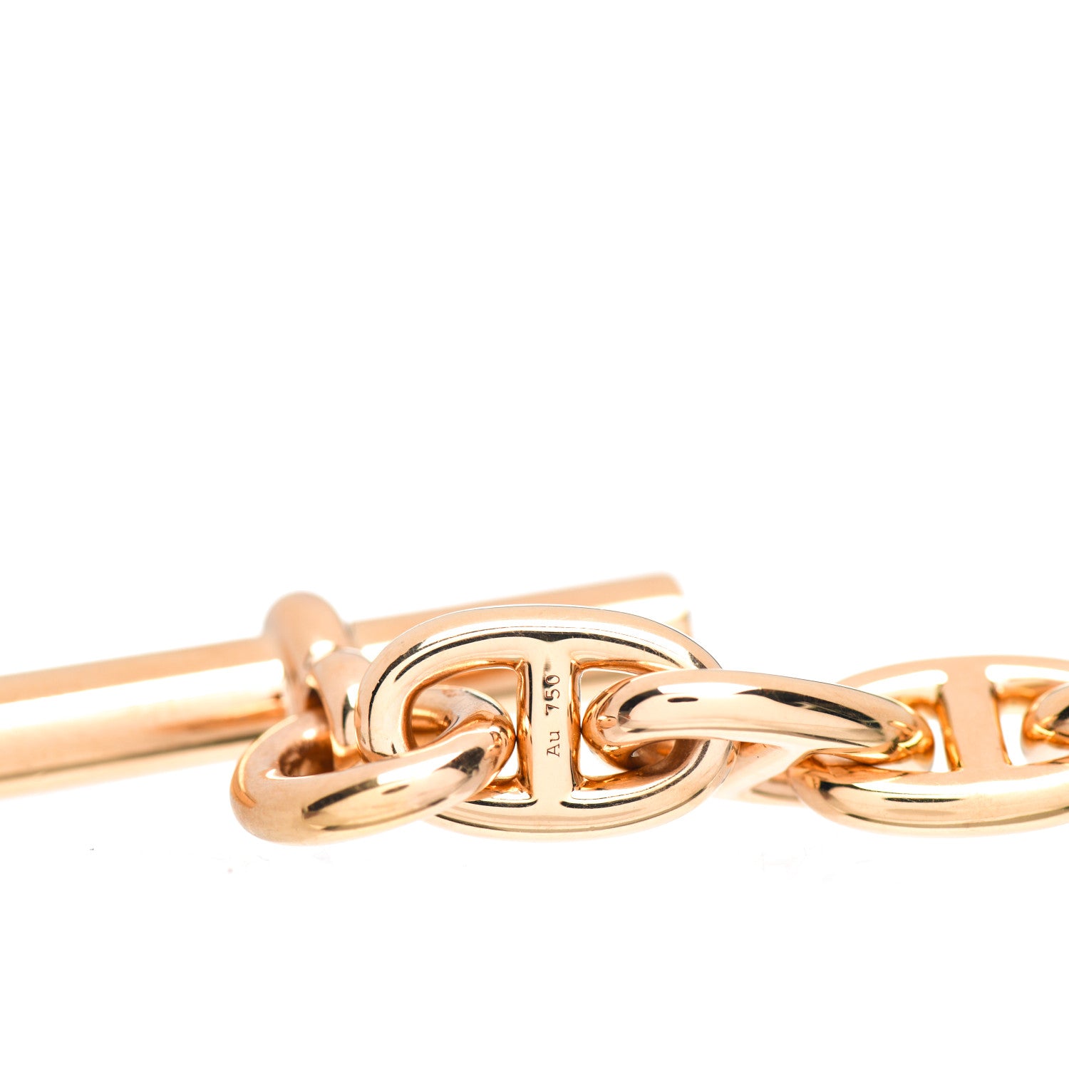 Hermes 18K Rose Gold MM Chaine d'Ancre Bracelet 5 of 6