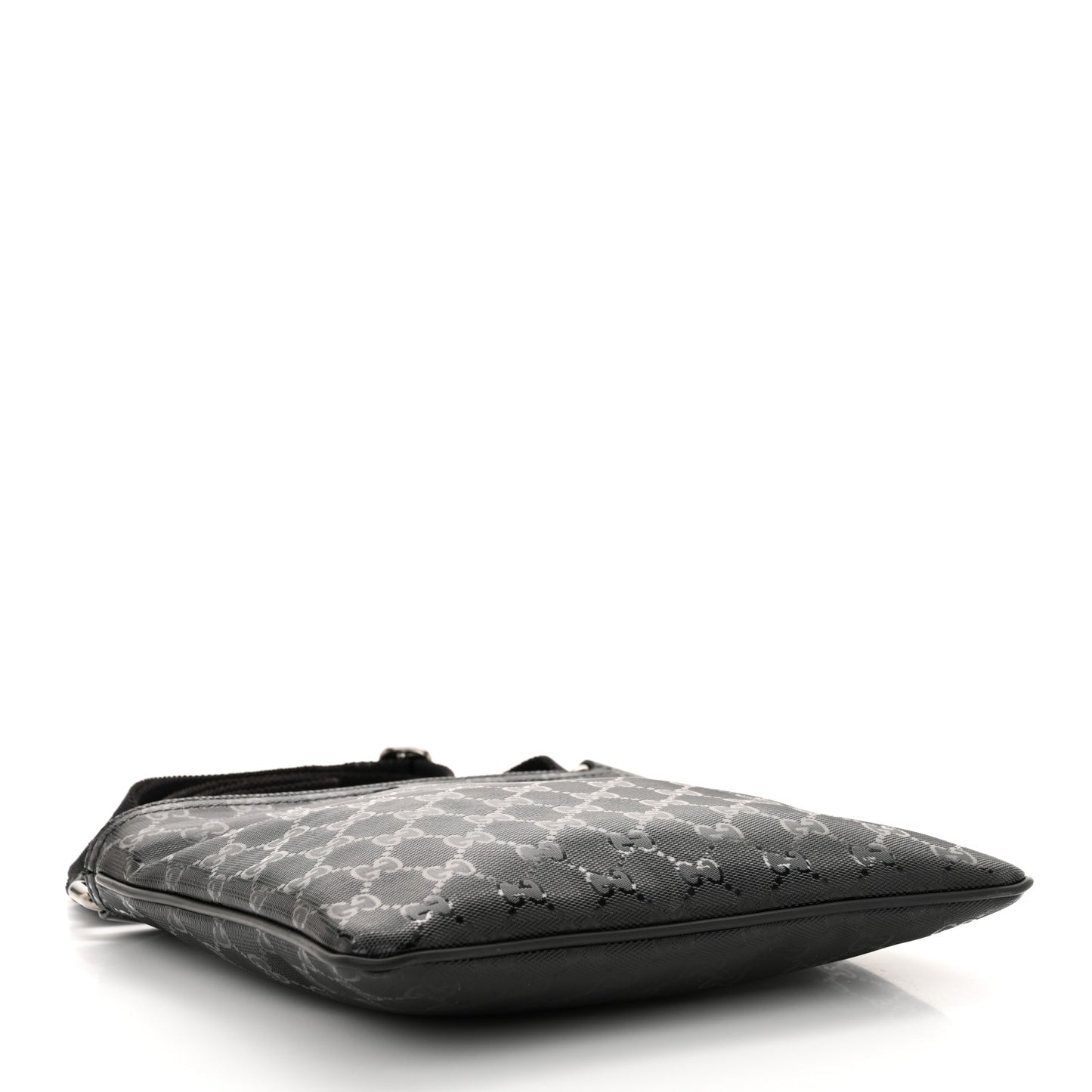 Imprime Monogram Small Flat Messenger Bag Black