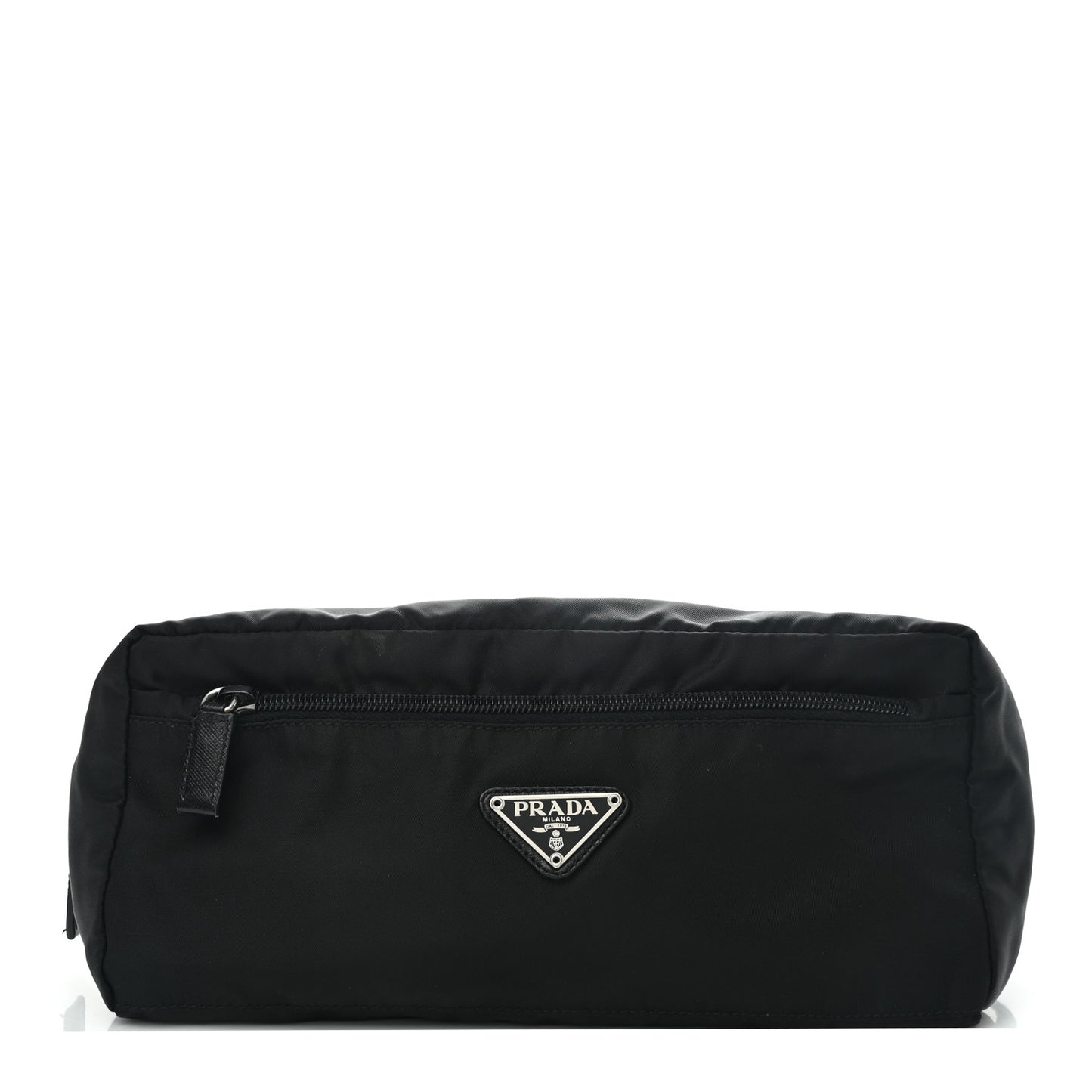 Re-Nylon Saffiano Travel Pouch Black