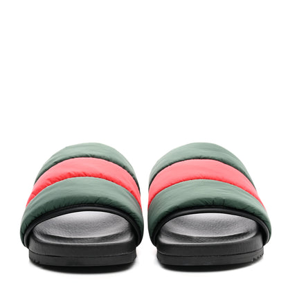 Gucci Nylon Web Womens Slide Sandals 37 Black Green Red 2 of 9