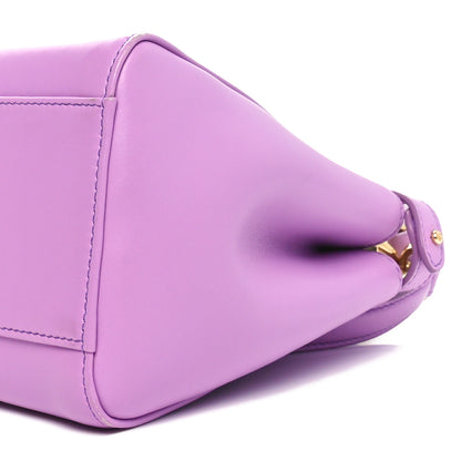 Fendi Nappa Stacked Bar Mini Peekaboo Iconic Satchel Violetta 10 of 11