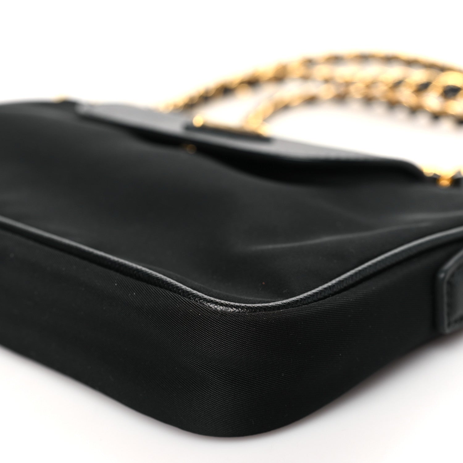 Prada Tessuto Nylon Saffiano Crossbody Bag Black 10 of 10