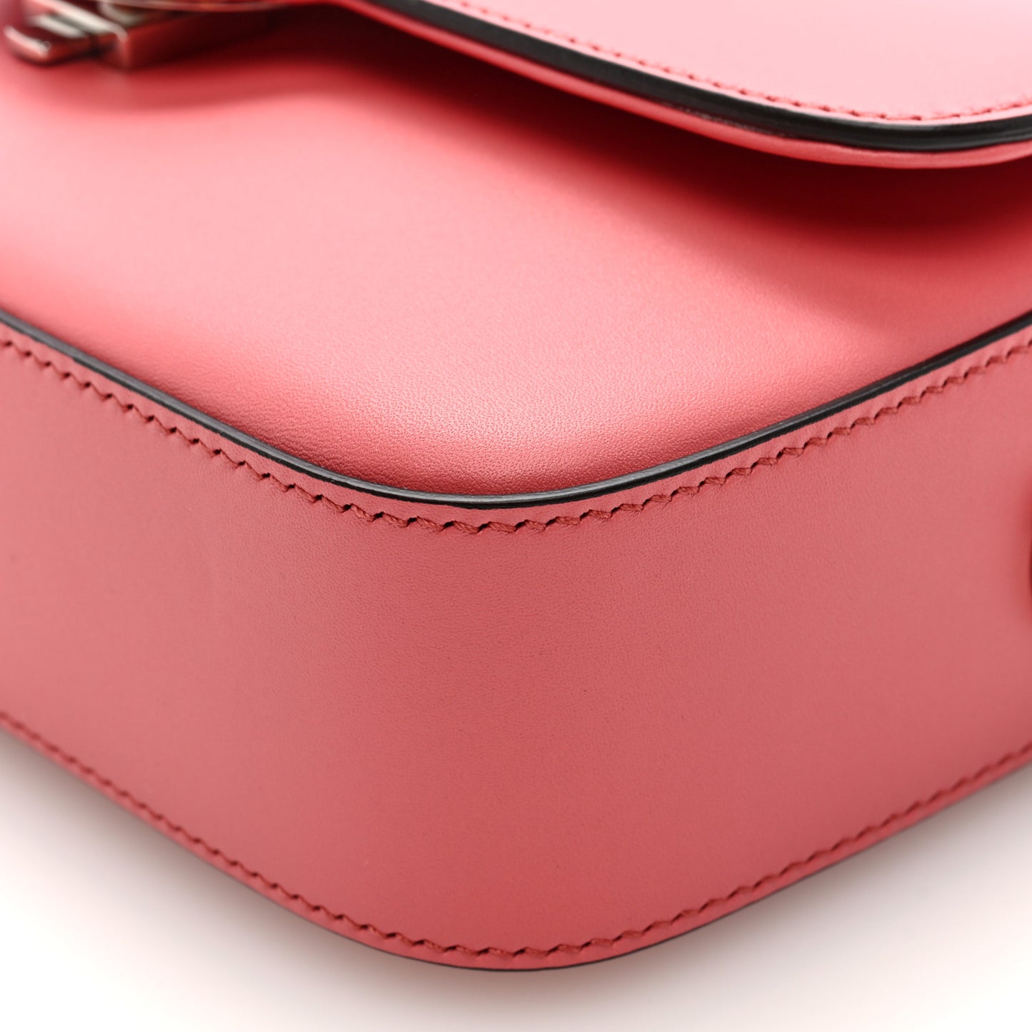 Senna Calfskin Petite GG Top Handle Shoulder Bag Pink