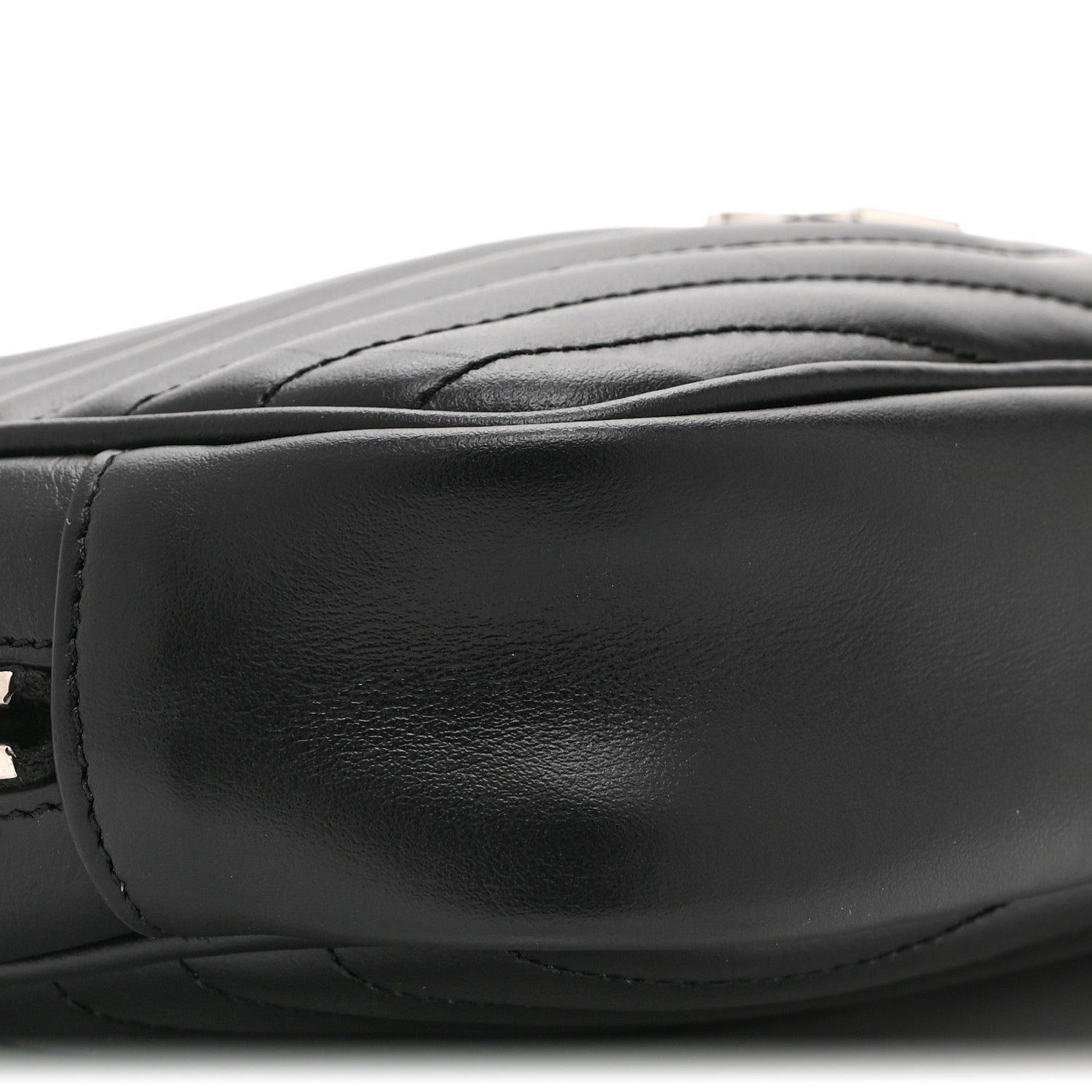 Saint Laurent Calfskin Matelasse Monogram Mini Lou Camera Bag Black 9 of 10