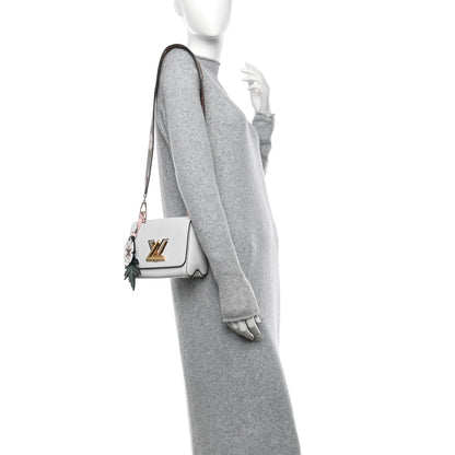 Louis Vuitton Epi Asnieres Flowers Twist Shoulder Bag PM White 3 of 9