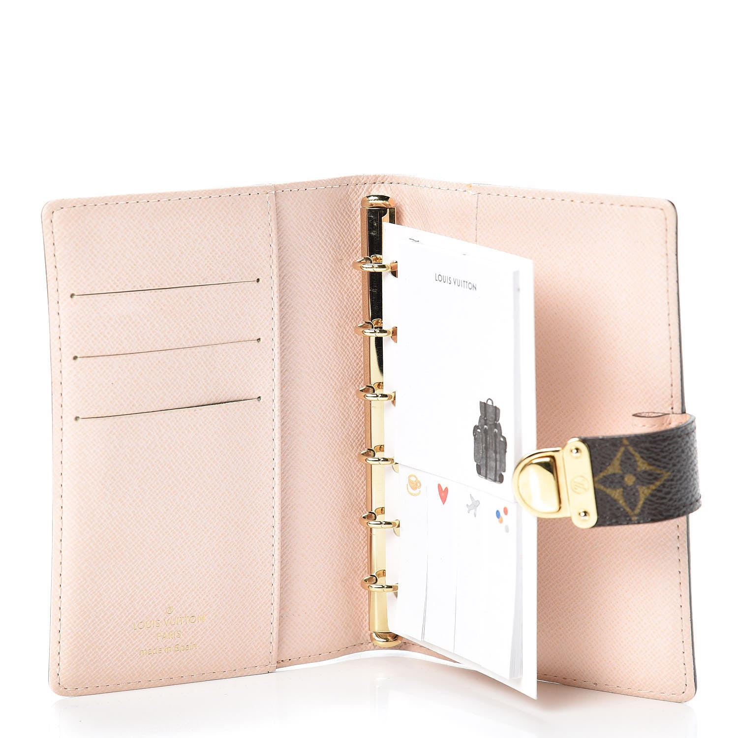 Louis Vuitton Monogram Koala Small Ring Agenda Cover Rose 5 of 14