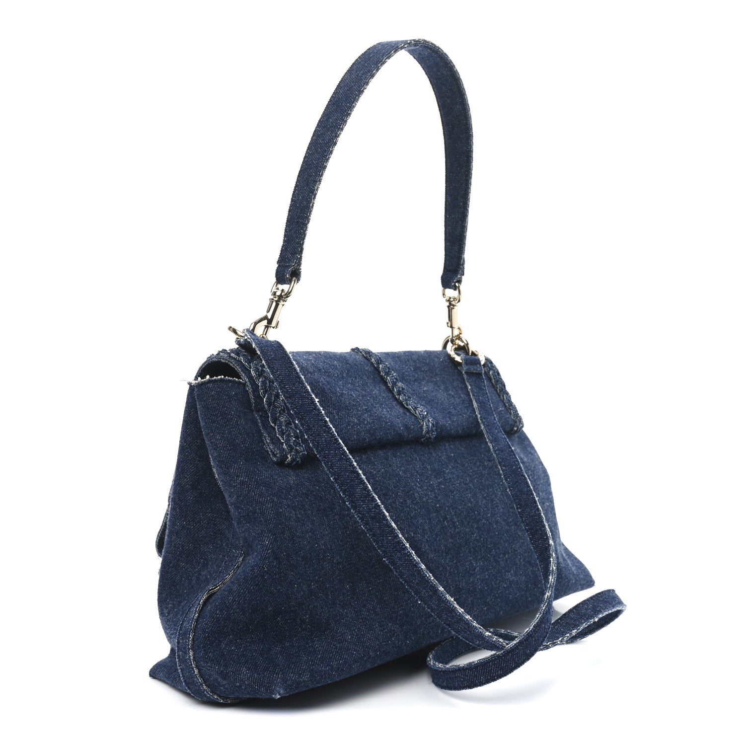 Chloe Denim Medium Penelope Shoulder Bag Blue 3 of 11