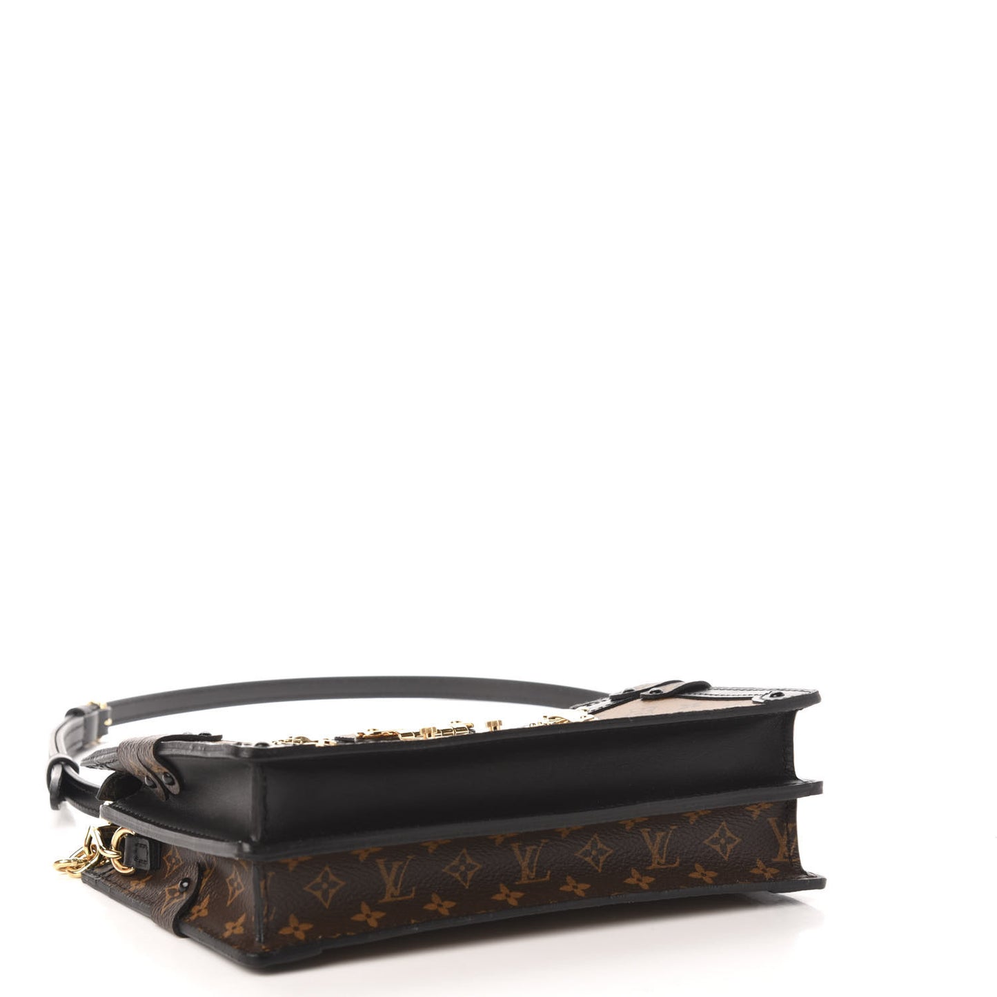 Reverse Monogram Trunk Clutch