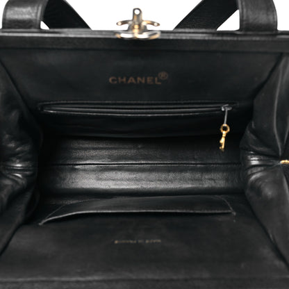 Chanel Caviar Quilted Frame Shoulder Bag Black 5 of 12