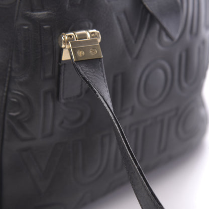 Louis Vuitton Calfskin Embossed Speedy Cube 30 Black 18 of 22