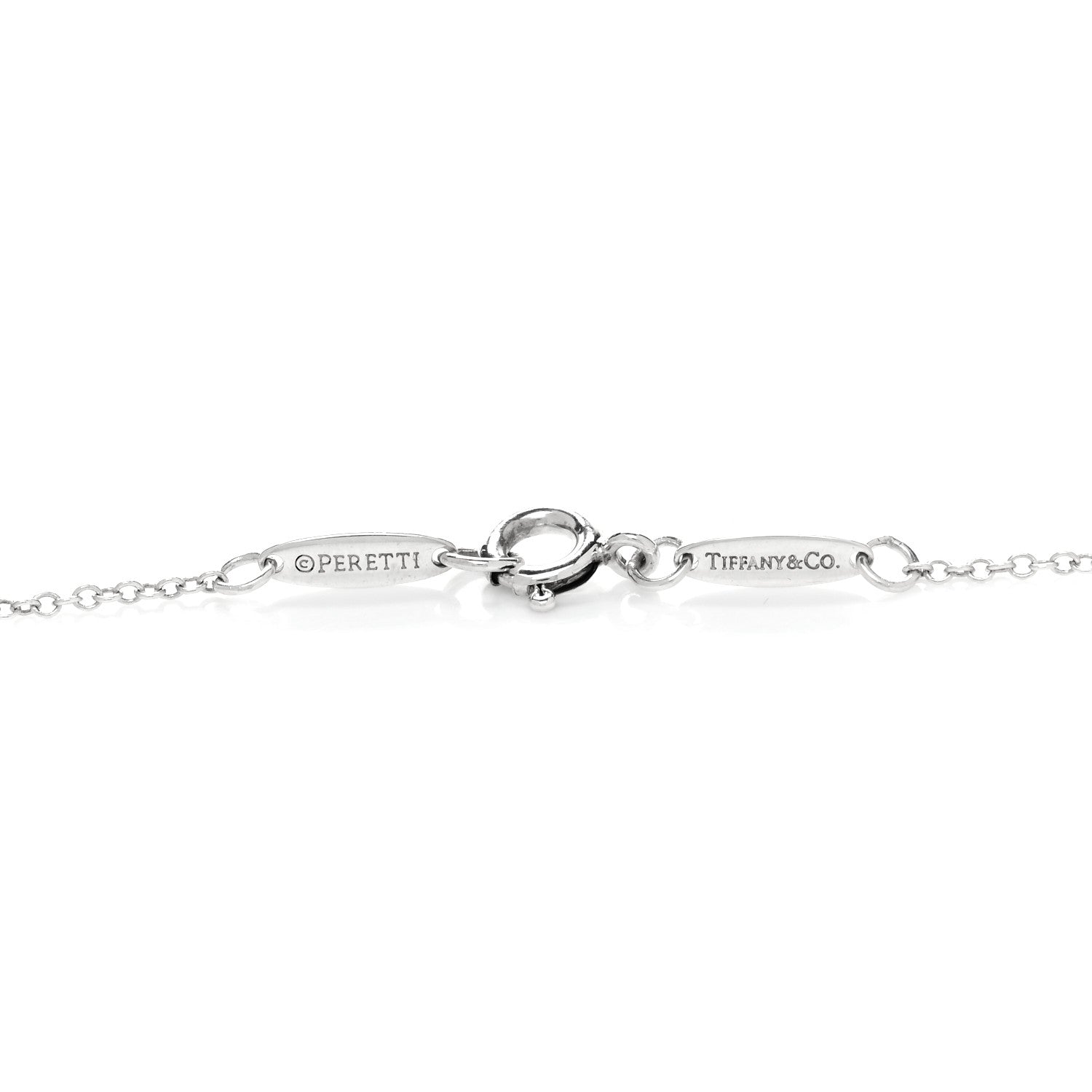 Tiffany Sterling Silver 36mm Elsa Peretti Open Heart Pendant Necklace 4 of 5