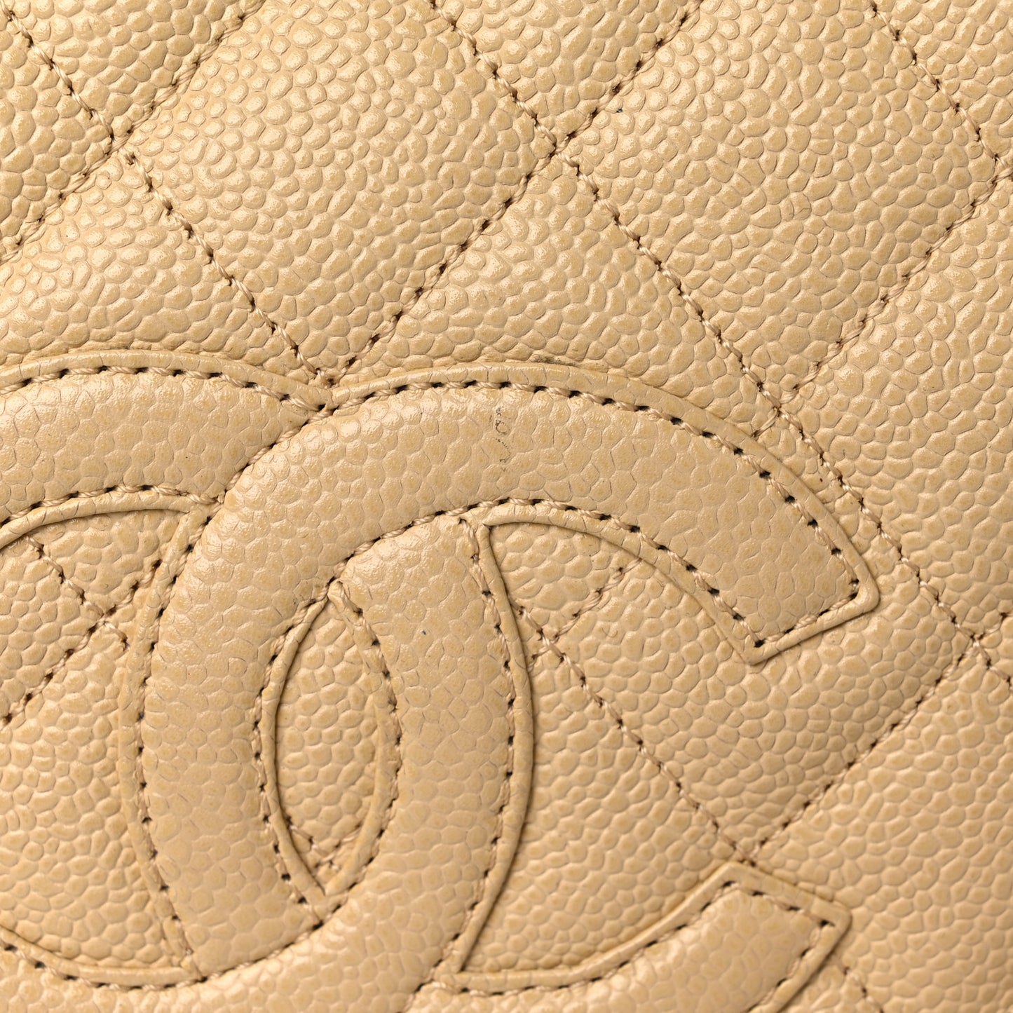 Caviar Quilted Petit Timeless Tote PTT Beige