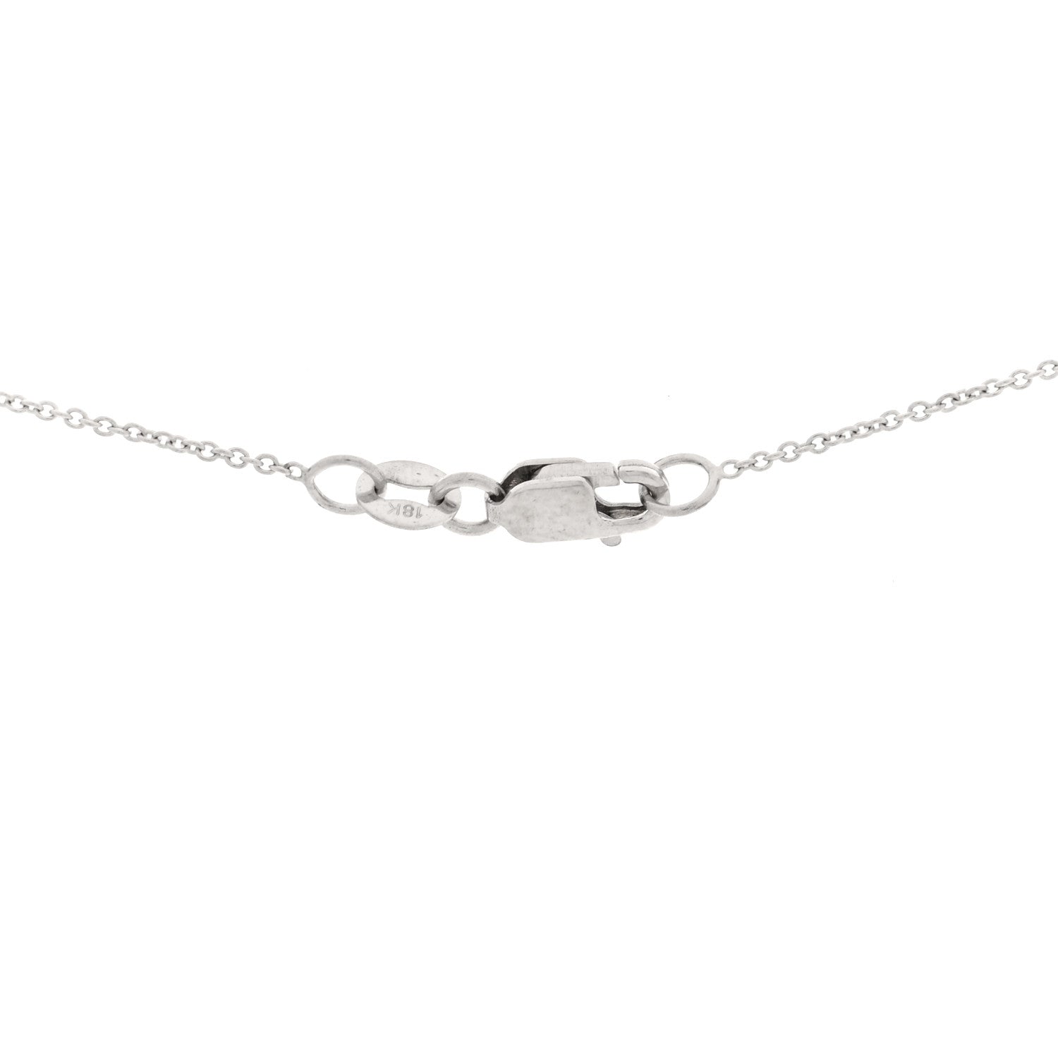 Roberto Coin 18K White Gold Diamond Tiny Treasures Hope Pendant Necklace 4 of 4