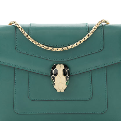 Bulgari Calfskin Serpenti Forever Crossbody Bag Emerald Green 8 of 13
