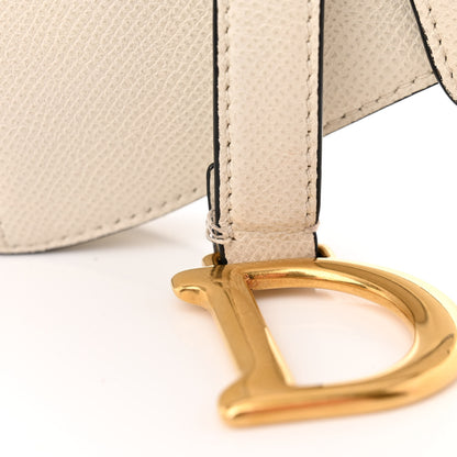 Christian Dior Grained Calfskin Mini Saddle Bag White 13 of 15