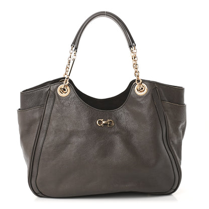 Salvatore Ferragamo Buffalo Betulla Tote Grey 1 of 9