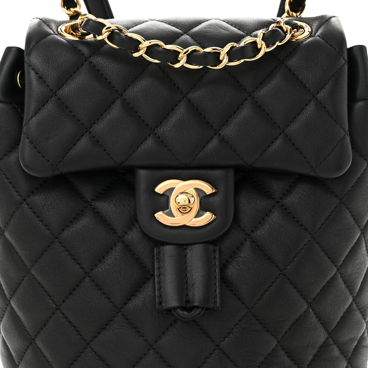 Chanel Calfskin Quilted Mini Urban Spirit Backpack Black 8 of 10