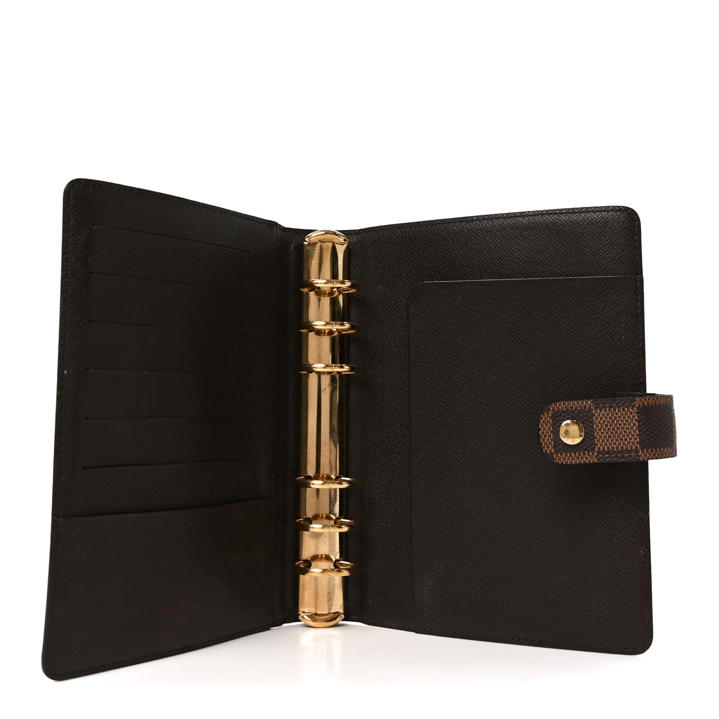 Damier Ebene Medium Ring Agenda Cover