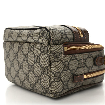 Gucci GG Supreme Monogram Azalea Calfskin Retro Interlocking G Multi-Function Bag Beige Ebony Brown Sugar 11 of 14