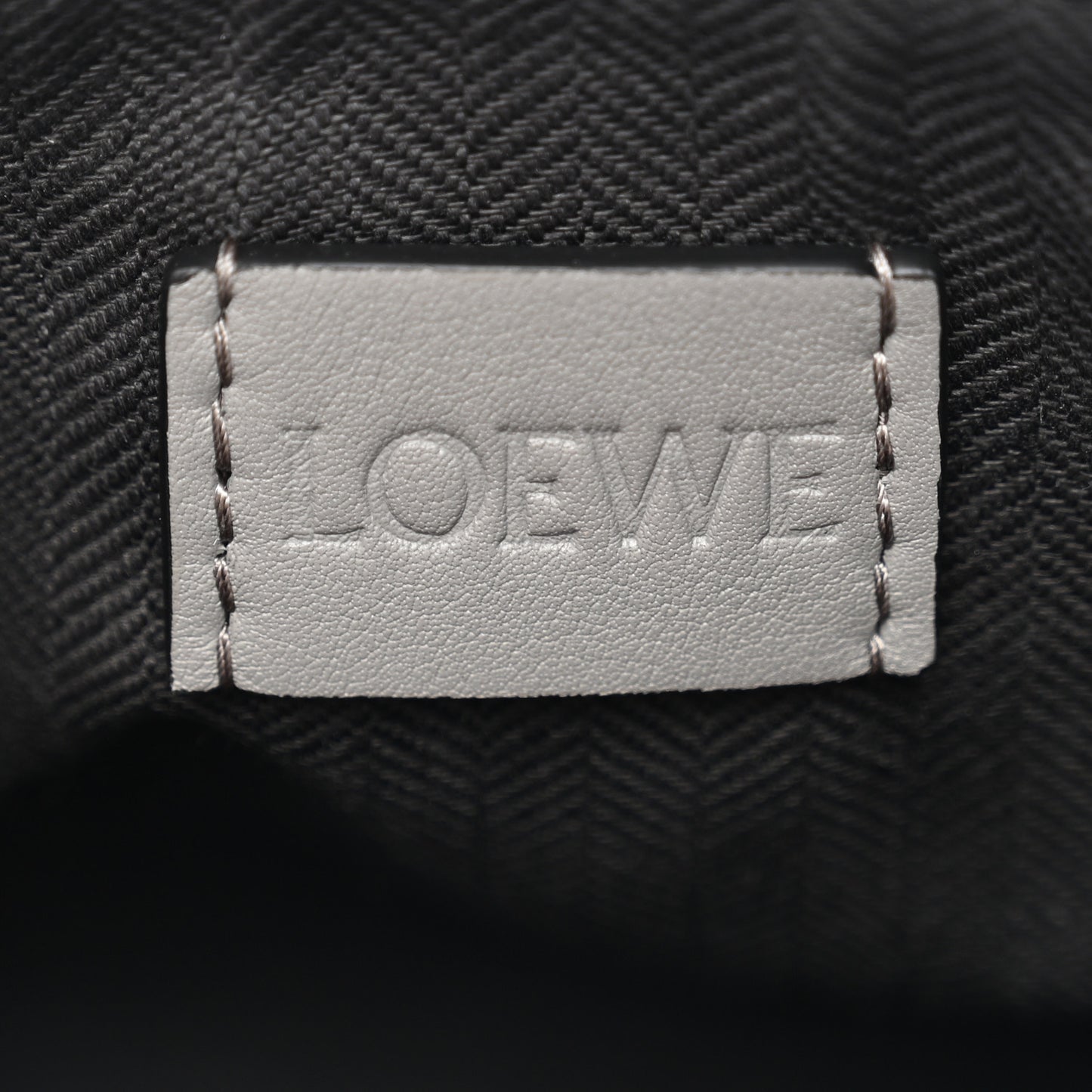 Supple Smooth Calfskin Jacquard Small Cubi Crossbody Bag Asphalt Grey