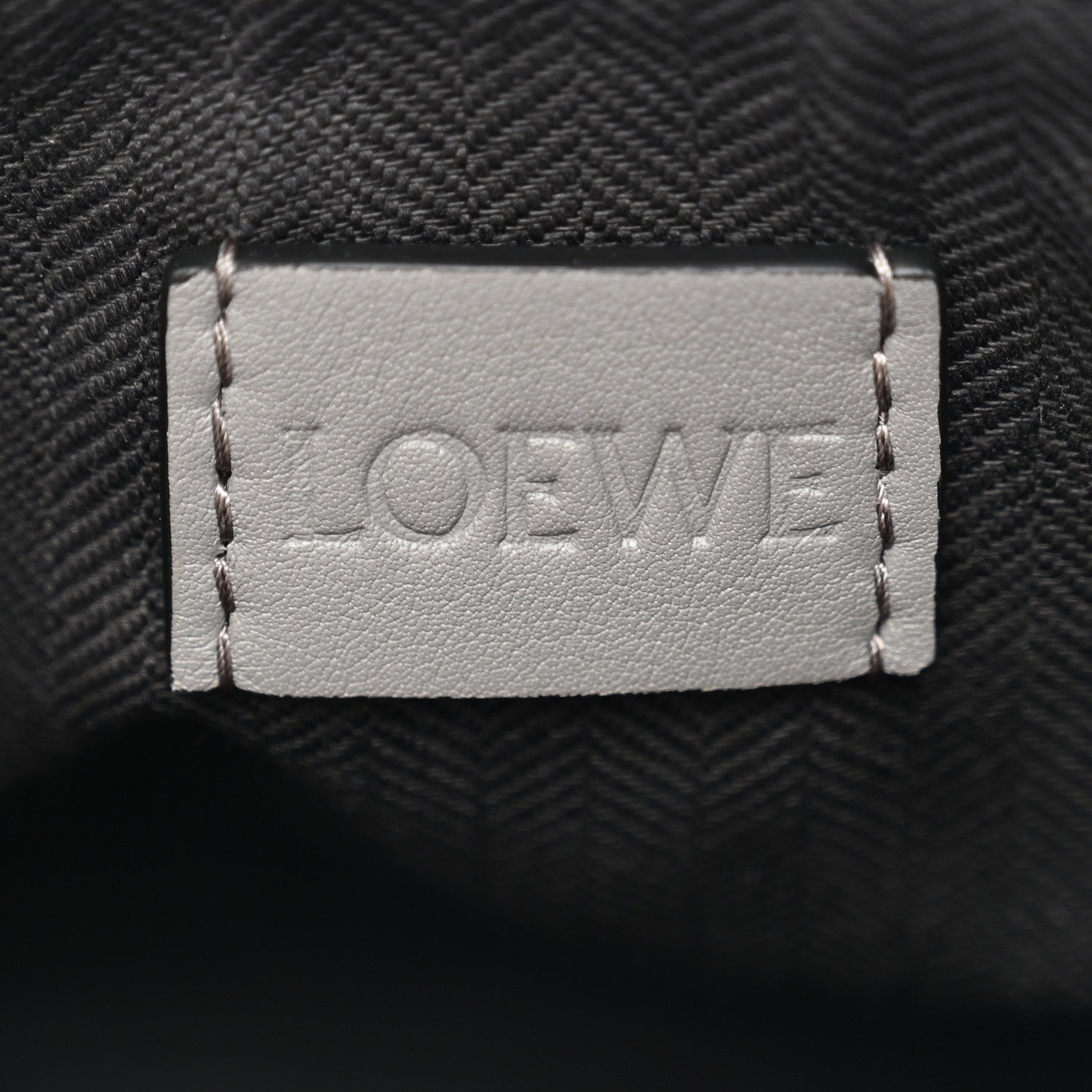 Loewe Supple Smooth Calfskin Jacquard Small Cubi Crossbody Bag Asphalt Grey 6 of 10