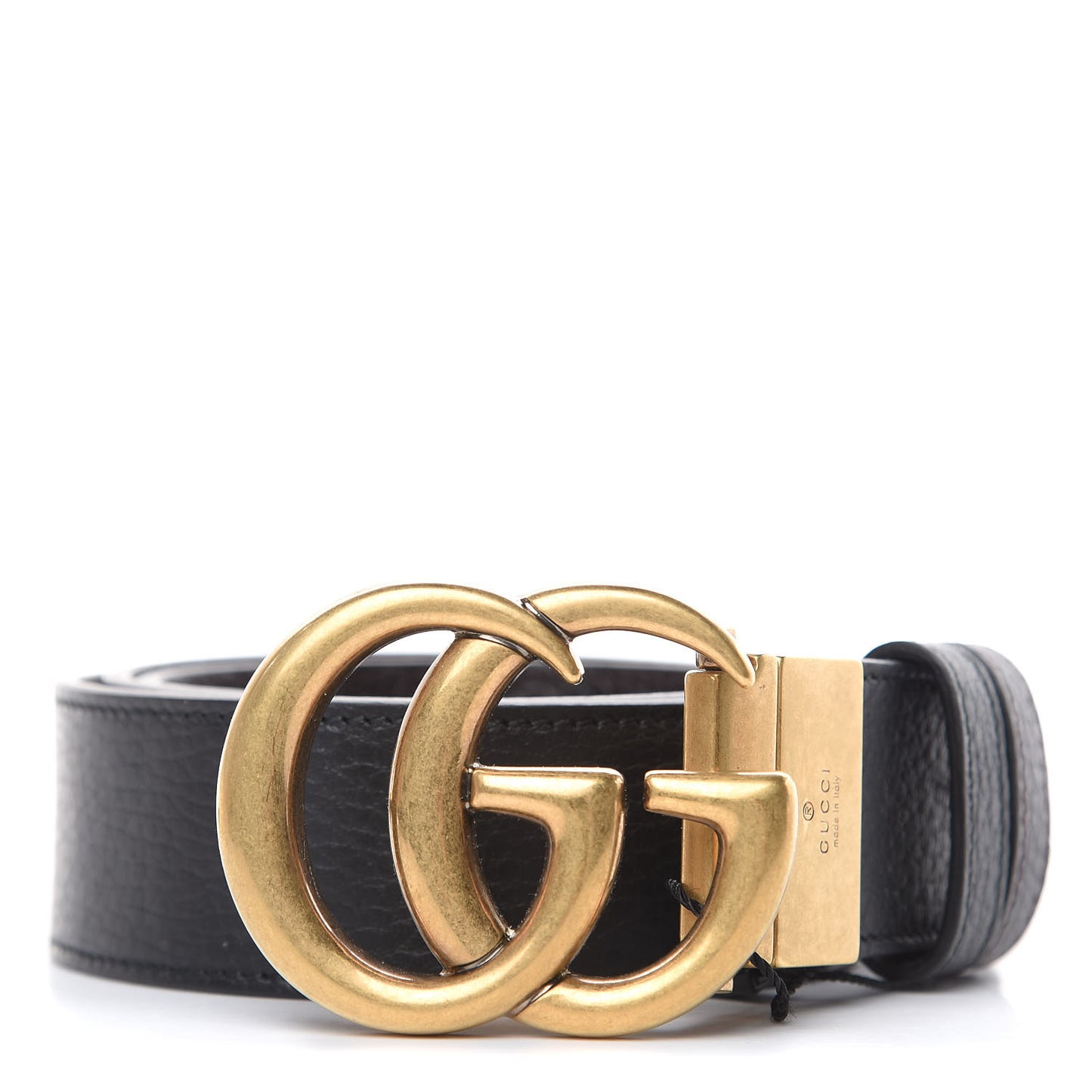 Calfskin Double G Reversible 37mm Belt 85 34 Black Cocoa
