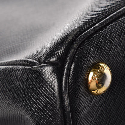 Prada Saffiano Small Galleria Double Zip Tote Black 15 of 16