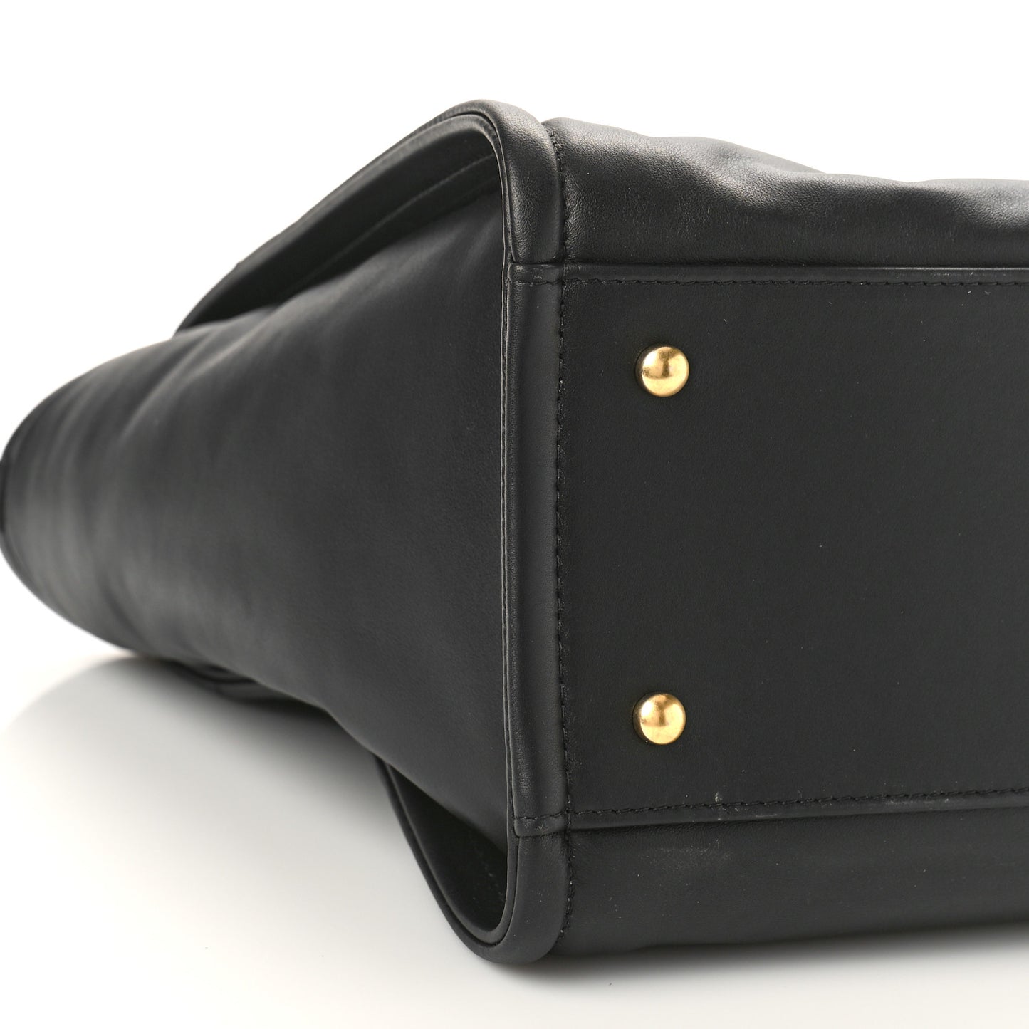 Calfskin Small Deauville Tote Black