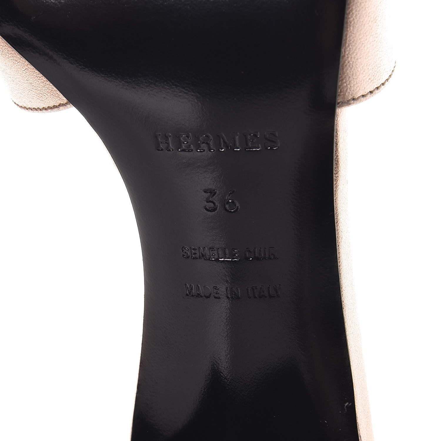 Hermes Metallic Nappa Oasis Sandals 36 Or Rose 7 of 10