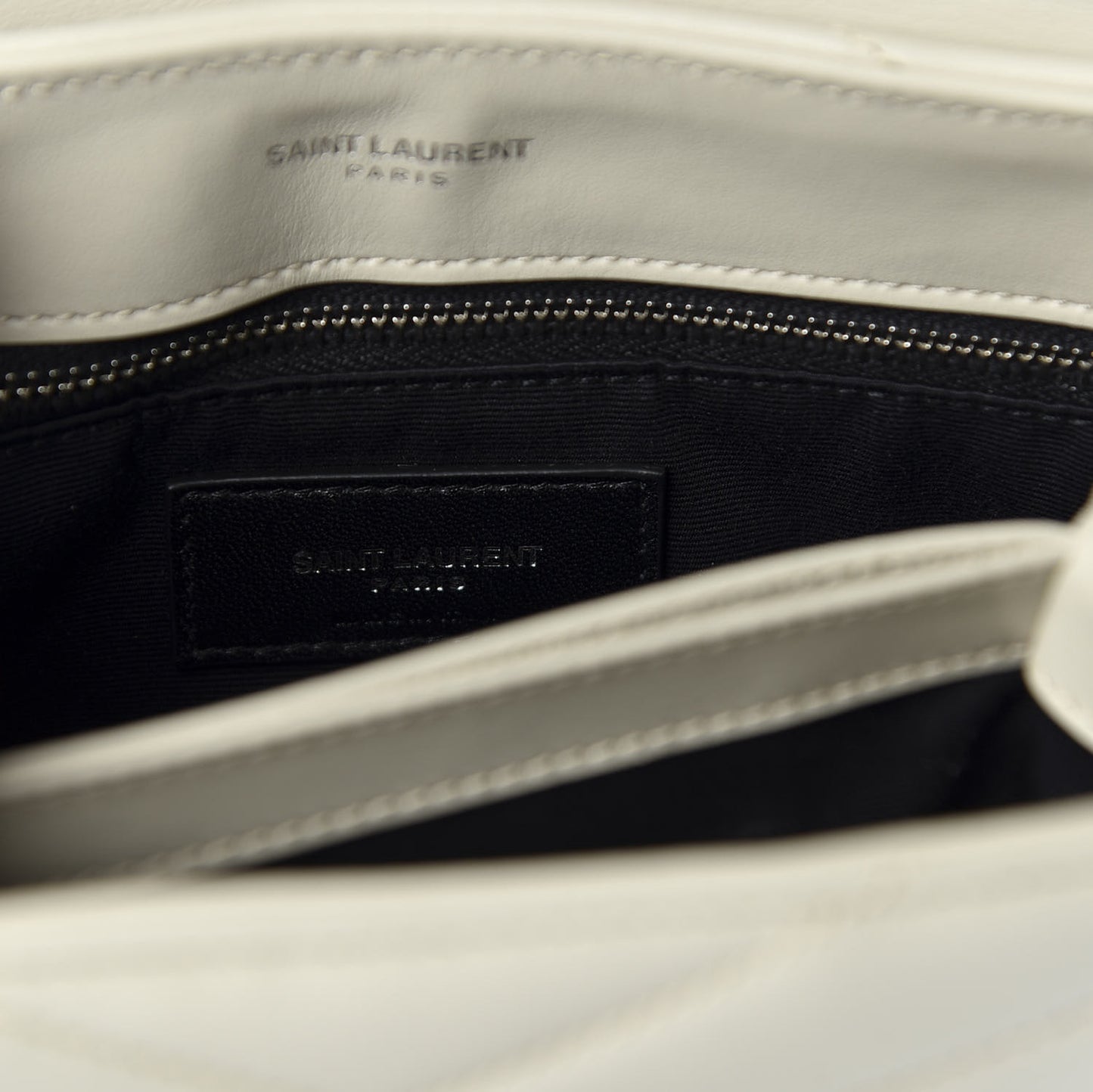 Calfskin Y Quilted Monogram Toy Loulou Crossbody Bag Ivory