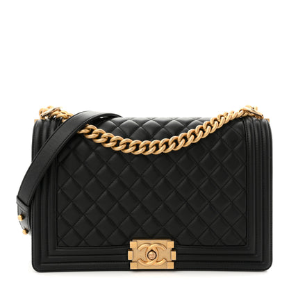 Chanel Calfskin Quilted New Medium Boy Flap Black 1 of 21