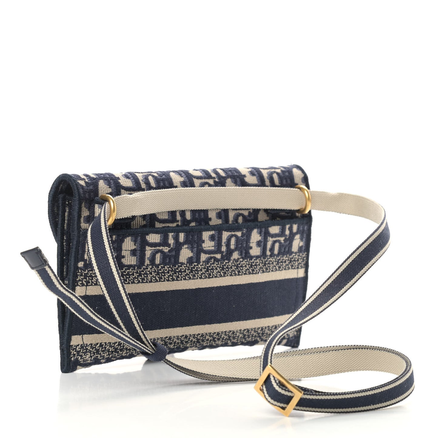 Oblique Slim Saddle Pouch Blue