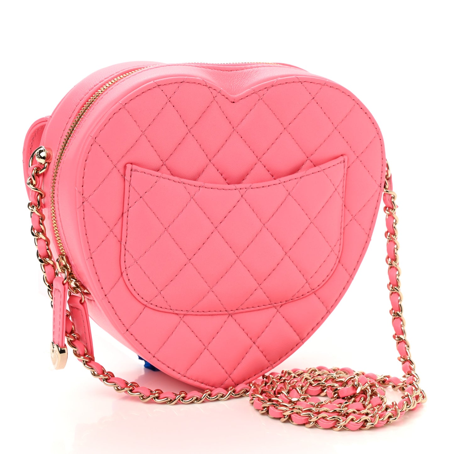 Lambskin Quilted CC In Love Heart Bag Pink