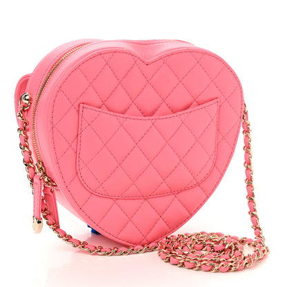 Chanel Lambskin Quilted CC In Love Heart Bag Pink 3 of 11