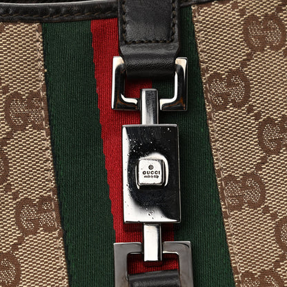 Gucci Monogram Web Jackie O Hobo Dark Brown 16 of 16