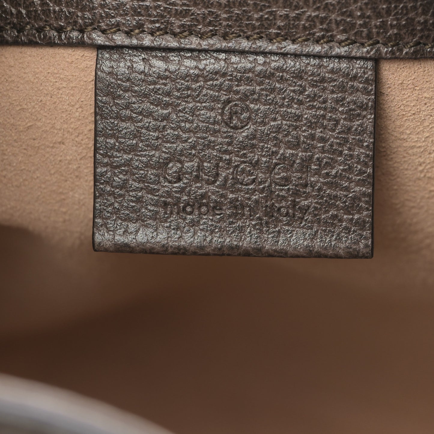 GG Supreme Monogram Web Mini Ophidia Bucket Bag Brown