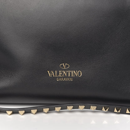 Valentino Garavani Vitello Rockstud Double Handle Tote Black 8 of 10