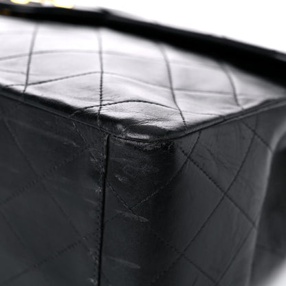 Chanel Lambskin Quilted XL Jumbo Single Flap Black 21 of 21