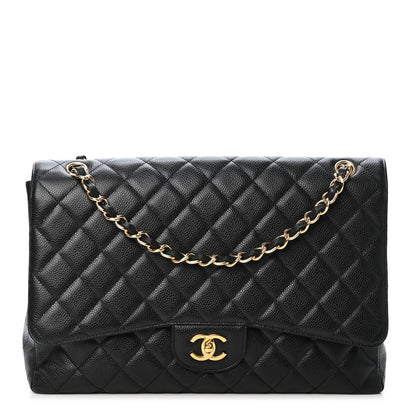 Chanel Caviar Maxi Single Flap Black 1 of 4