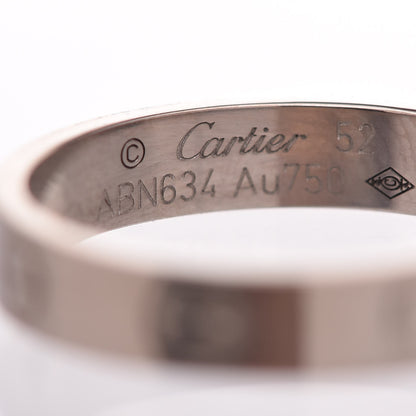 Cartier 18K White Gold 3.5mm LOVE Wedding Band Ring 52 6 4 of 6