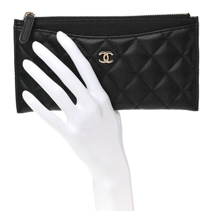 Chanel Caviar Quilted Classic Zip Pouch Black 2 of 8
