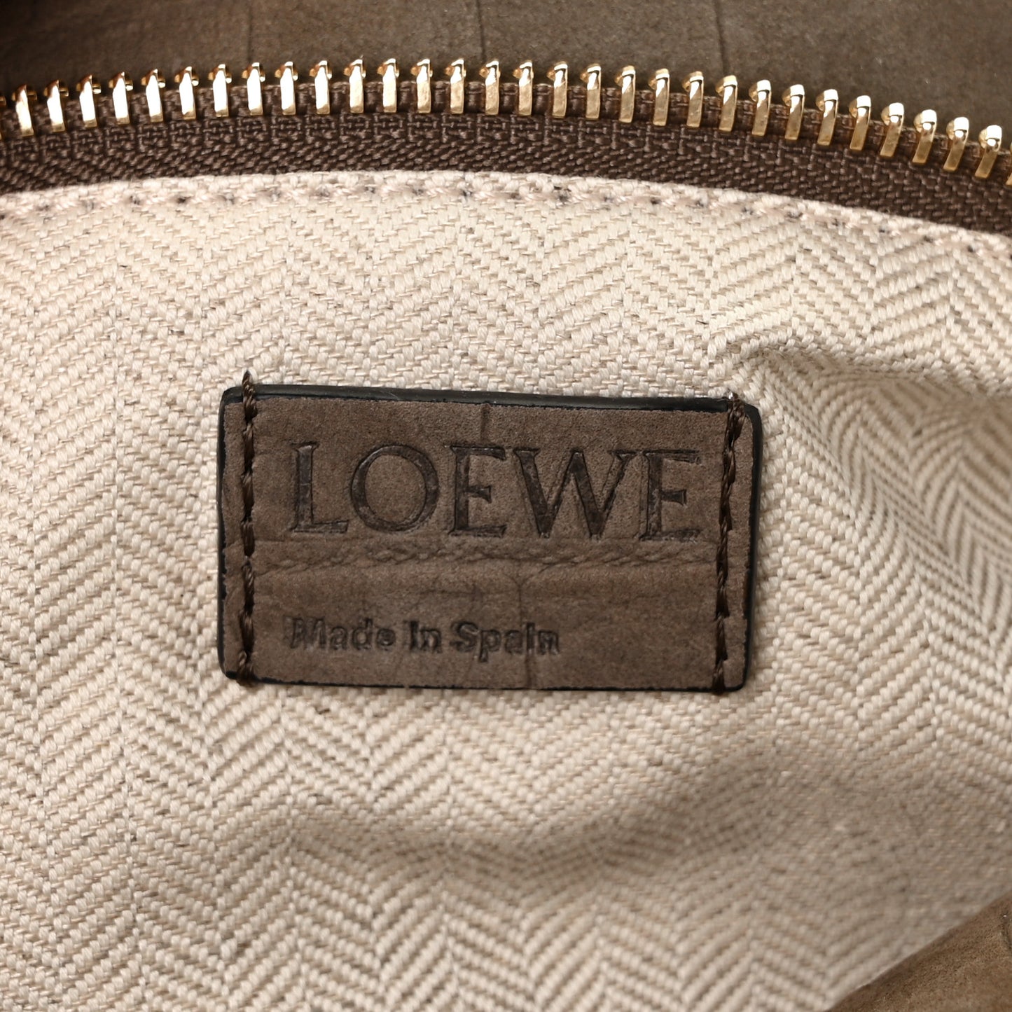 Nubuck Crocodile Embossed Small Puzzle Bag Olive