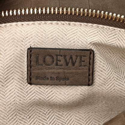 Loewe Nubuck Crocodile Embossed Small Puzzle Bag Olive 6 of 9