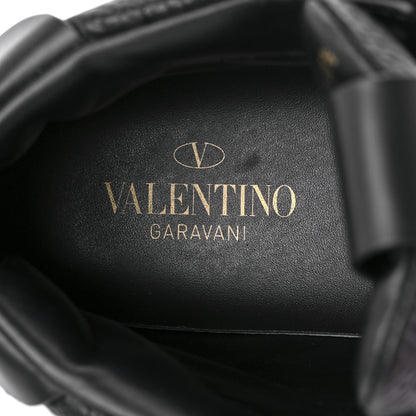 Valentino Garavani Grained Calfskin Mens VL7N Mid-Top Sneakers 40.5 Black White 7 of 8